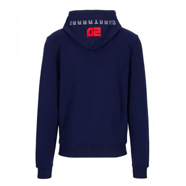 FABIO QUARTARARO Zipped Hoodie Diablo Blue