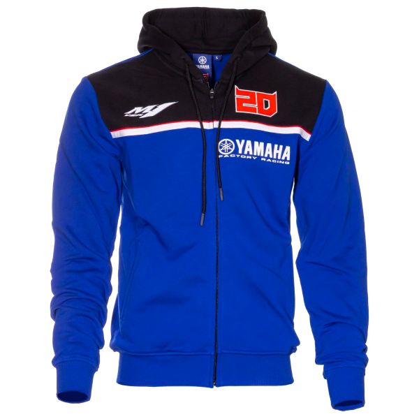Jerseys Moto FABIO QUARTARARO Zipped Hoodie Yamaha Blue