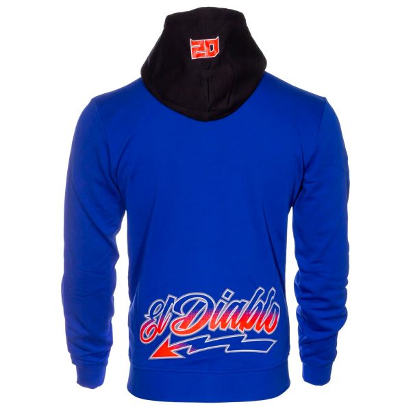FABIO QUARTARARO Zipped Hoodie Yamaha Blue