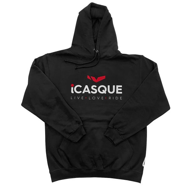 Jerseys Moto iCasque iCasque Hoodie Live Love Ride Black