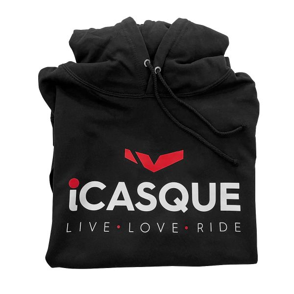 iCasque iCasque Hoodie Live Love Ride Black