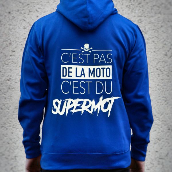 Jerseys Moto Kikaninac Sweat Hoodie Supermot Azul