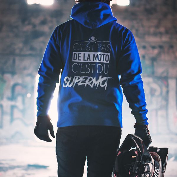 Kikaninac Sweat Hoodie Supermot Azul