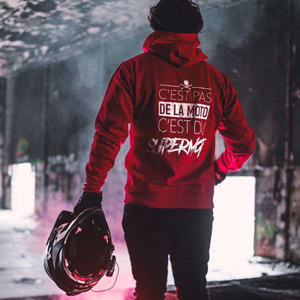 Kikaninac Sweat Hoodie Supermot Rojo