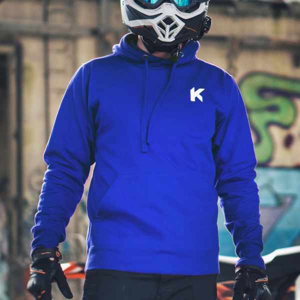 Kikaninac Sweat Hoodie Supermot Skull Azul