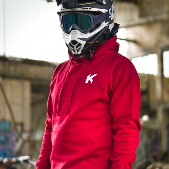 Kikaninac Sweat Hoodie Supermot Skull Rojo