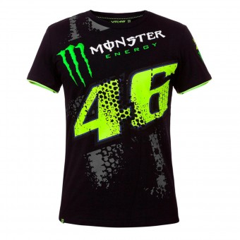 Camisetas Moto VR 46 T-Shirt Repplica DTBC Monster Black VR46