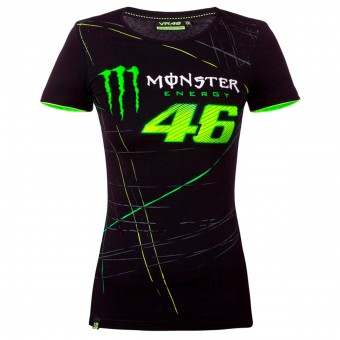 Camisetas Moto VR 46 T-Shirt Woman Monza Monster Black VR46