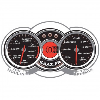 Gaaz Compteur (Blanc)