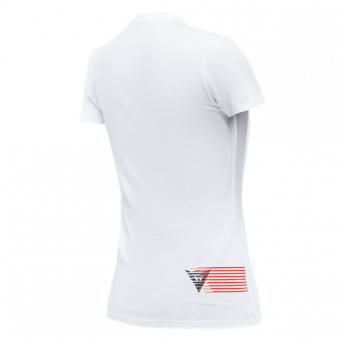 Camisetas Moto Dainese Logo Lady White Black Camisetas Moto Dainese Logo Lady White Black