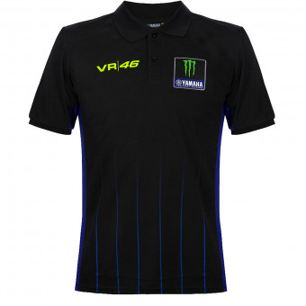 Camisetas Moto VR 46 Polo Yamaha Dual Black