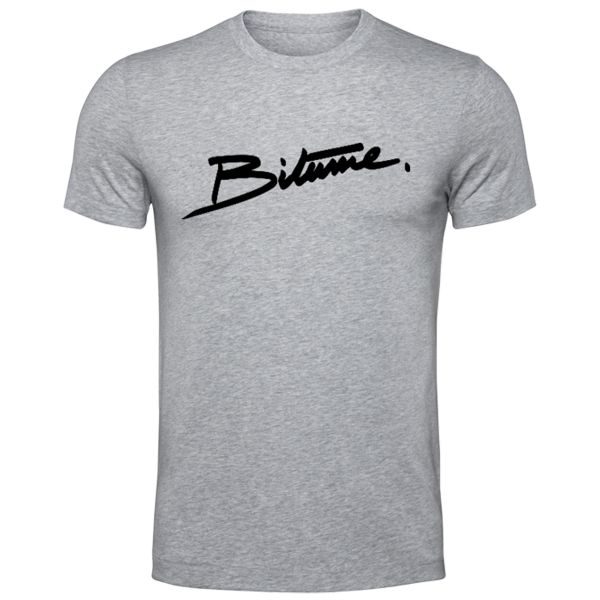 Camisetas Moto 100% Bitume Signature Big Grey