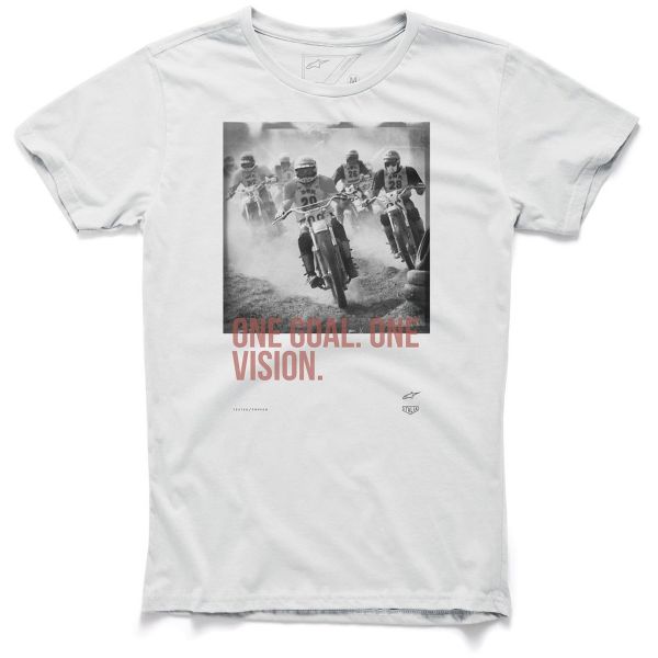 Camisetas Moto Alpinestars Stampede Tee Off White