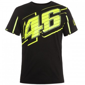Camisetas Moto VR 46 T-Shirt Black Yellow VR46