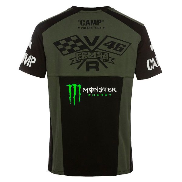 VR 46 T-Shirt Camp Monster Dual Green Army