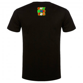 VR 46 T-Shirt Classic Stripes Black