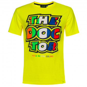Camisetas Moto VR 46 T-Shirt Classic Stripes Yellow