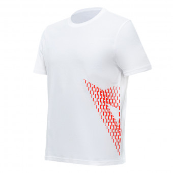 Camisetas Moto Dainese Big Logo White Fluo Red