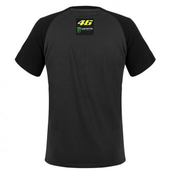 VR 46 T-Shirt Dual Monster VR46 Negra