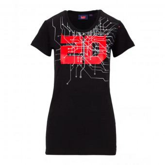 Camisetas Moto FABIO QUARTARARO Cyber 20 Black Woman