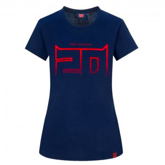 Camisetas Moto FABIO QUARTARARO T-Shirt Flock 20 Woman Blue