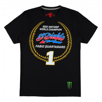 Camisetas Moto FABIO QUARTARARO FQ20 Champion 2021 Black Camisetas Moto FABIO QUARTARARO FQ20 Champion 2021 Black