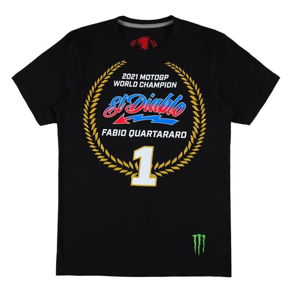Camisetas Moto FABIO QUARTARARO FQ20 Champion 2021 Black