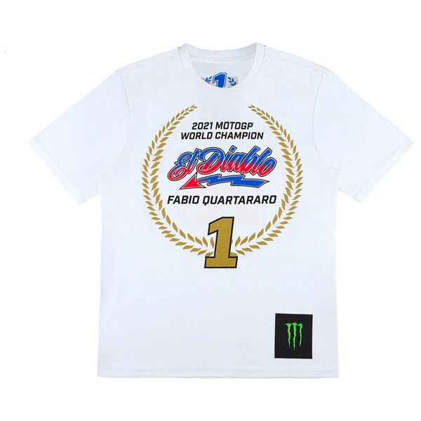 Camisetas Moto FABIO QUARTARARO FQ20 Champion 2021 White Camisetas Moto FABIO QUARTARARO FQ20 Champion 2021 White
