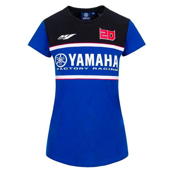 Camisetas Moto FABIO QUARTARARO T-Shirt Yamaha Woman Blue