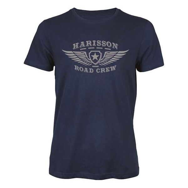 Camisetas Moto HARISSON Road Crew Blue Camisetas Moto HARISSON Road Crew Blue