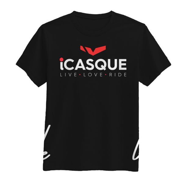 Camisetas Moto iCasque iCasque Black Camisetas Moto iCasque iCasque Black