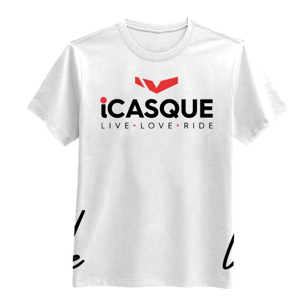 Camisetas Moto iCasque iCasque White Camisetas Moto iCasque iCasque White