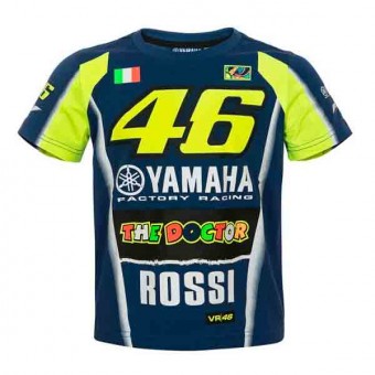 Camisetas Moto VR 46 T-Shirt Kid Racing Yamaha VR46 Multicolor