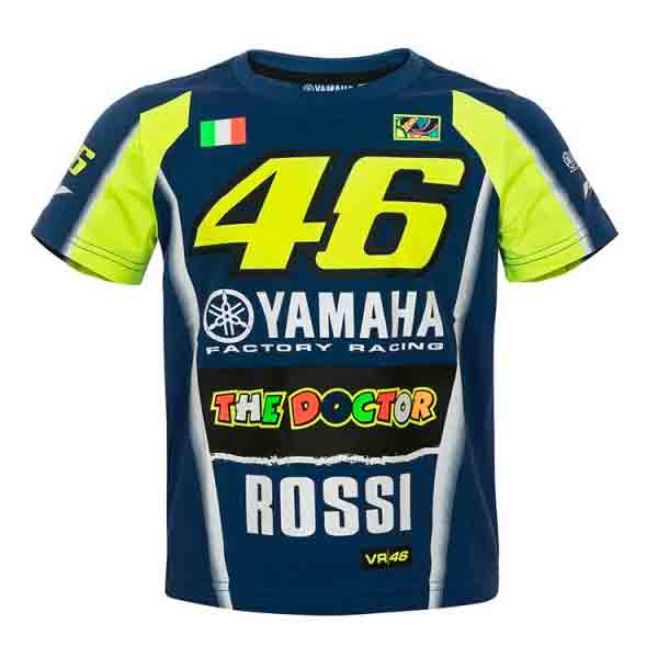 Camiseta moto VR 46 T-Shirt Kid Racing Yamaha VR46 Multicolor en