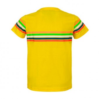 VR 46 T-Shirt Kid Stripes Amarilla