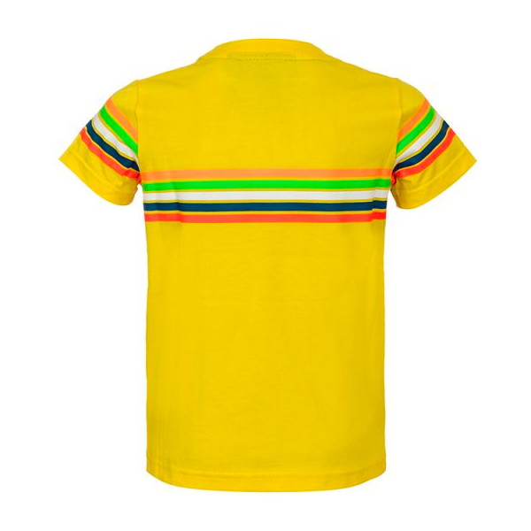 VR 46 T-Shirt Kid Stripes Amarilla