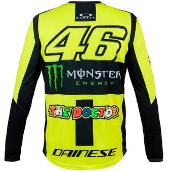VR 46 T-Shirt Manga Larga Monster VR46 Amarillo Fosforescente