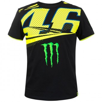 Camisetas Moto VR 46 T-Shirt Monza Monster VR46 Negra