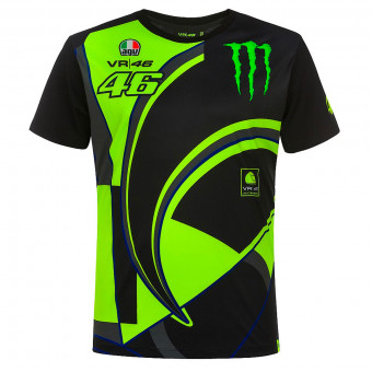Camisetas Moto VR 46 T-Shirt Replica Monster Dual Black