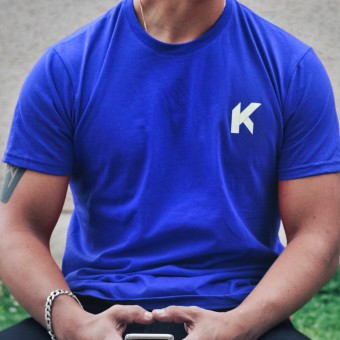 Kikaninac T-Shirt Supermot Skull Azul