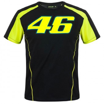 Camisetas Moto VR 46 T-Shirt VR46 Race Negra