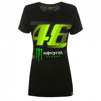 Camisetas Moto VR 46 T-Shirt Woman Monza Monster Dual Black