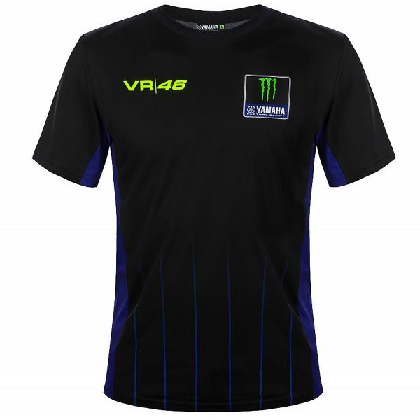 Camisetas Moto VR 46 T-Shirt Yamaha Dual Black