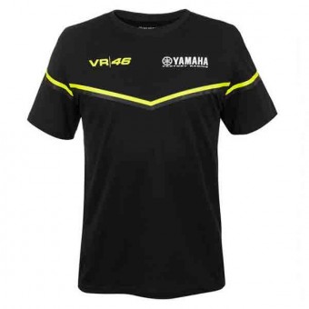 Camisetas Moto VR 46 T-Shirt Yamaha VR46 Negra