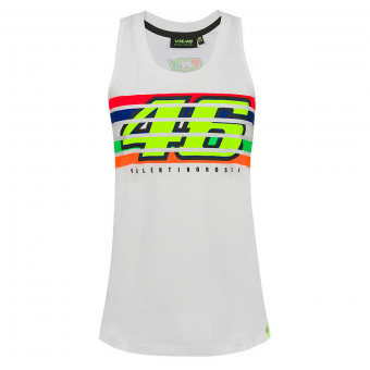 Camisetas Moto VR 46 Tank Top Woman Stripes White