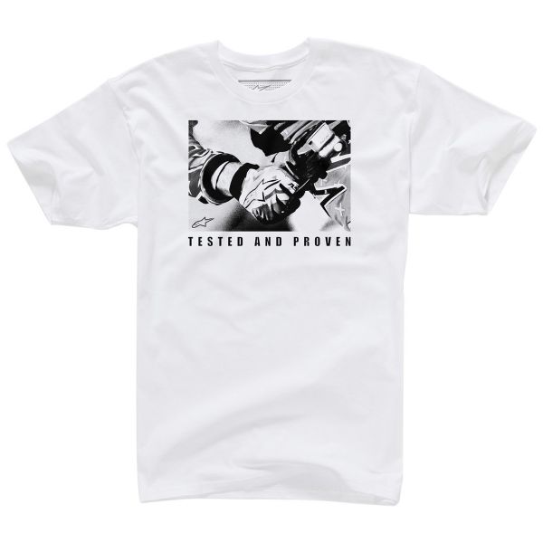 Camisetas Moto Alpinestars Throttle Tee White