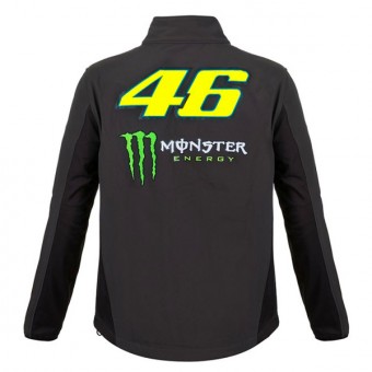 VR 46 Hoodie Softshell Dual Monster VR46 Negro Gris