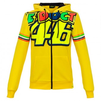 Chaquetas VR 46 Hoodie Stripes VR46 Amarillo