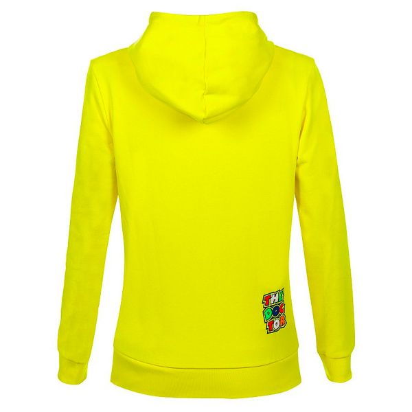 VR 46 Hoodie Woman Stripes Yellow