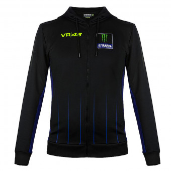 Chaquetas VR 46 Hoodie Yamaha Dual Black
